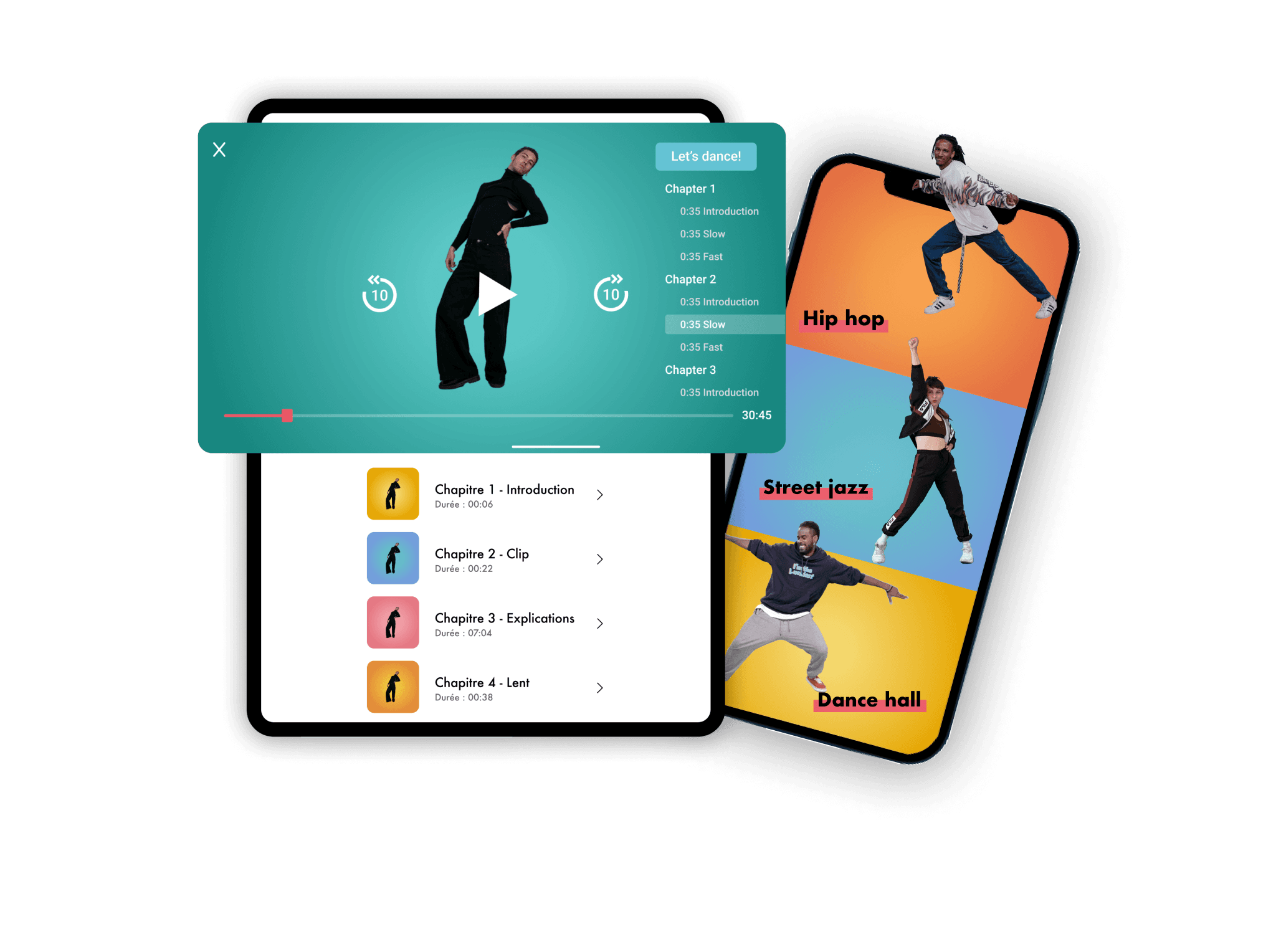 Vibz aussi disponible sur tablette et mobile, Android et iOS